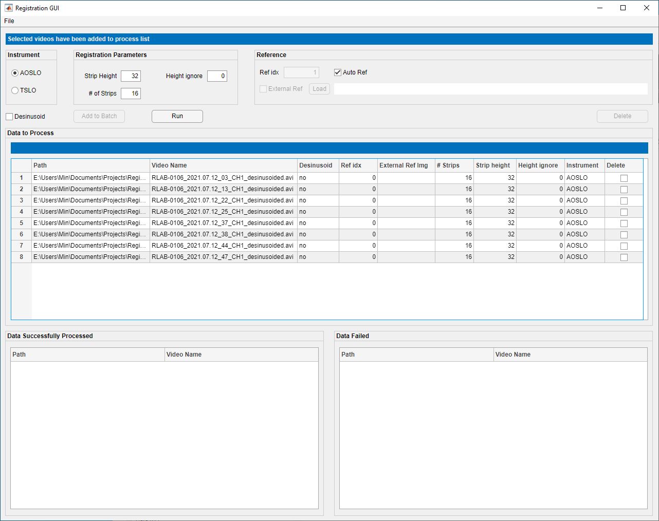 RegistrationGUI